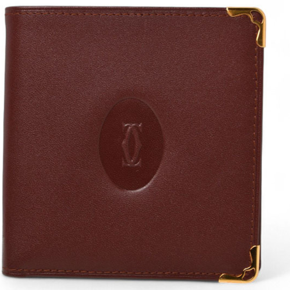 Unused Cartier bi-fold wallet, Men's Must de Bordeaux 73184192